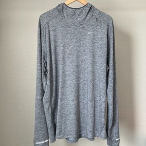 Nike Dri-Fit Element Hoodie Training Grey Mens XL